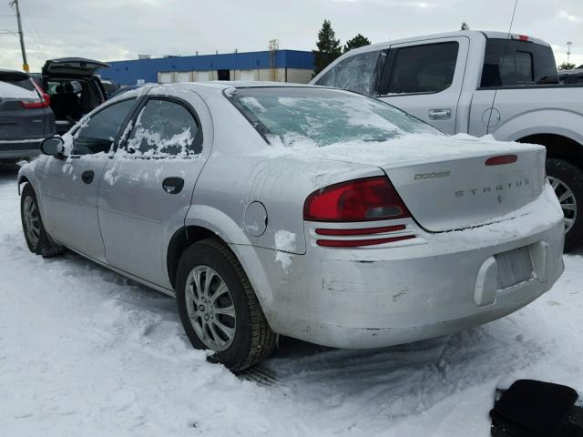 1B3EL36X44N336439 - 2004 DODGE STRATUS SE SILVER photo 3