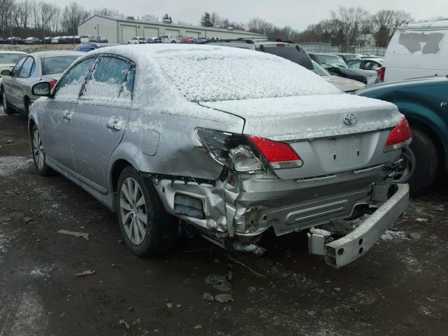 4T1BK3DB2CU456333 - 2012 TOYOTA AVALON BAS SILVER photo 3
