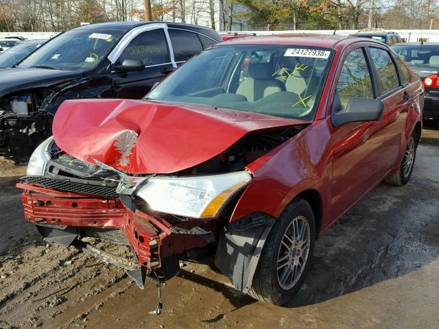 1FAHP3FN4AW217395 - 2010 FORD FOCUS SE RED photo 2