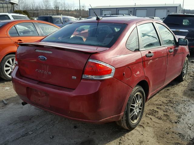 1FAHP3FN4AW217395 - 2010 FORD FOCUS SE RED photo 4