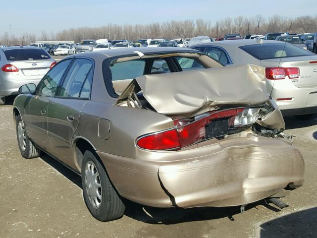 2G4WS52J941280417 - 2004 BUICK CENTURY CU TAN photo 3