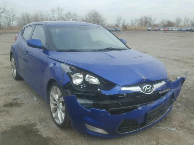 KMHTC6AD0CU053170 - 2012 HYUNDAI VELOSTER B BLUE photo 1