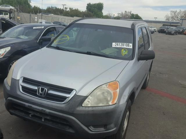 JHLRD78422C053024 - 2002 HONDA CR-V LX SILVER photo 2