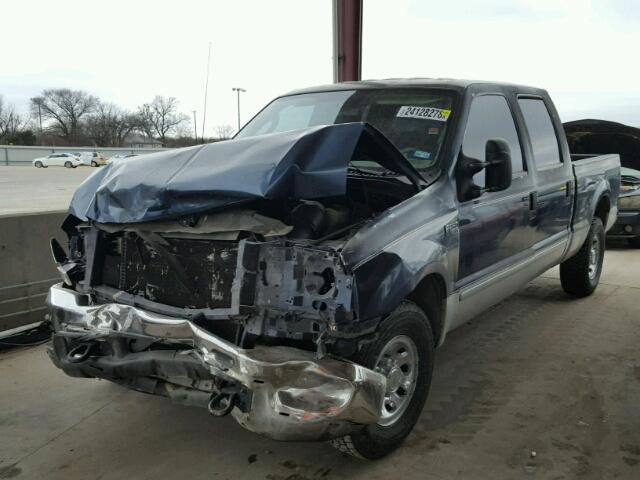 1FTNW20L44EB77699 - 2004 FORD F250 SUPER BLUE photo 2