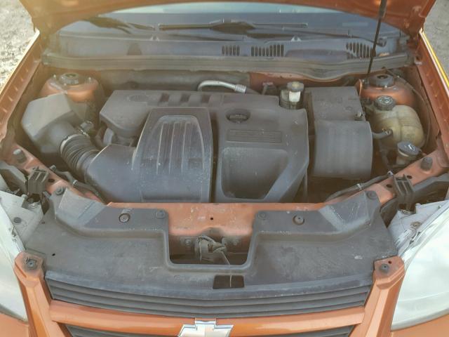 1G1AL55F677154003 - 2007 CHEVROLET COBALT LT ORANGE photo 7