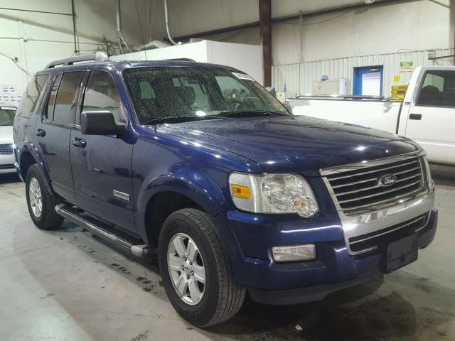 1FMEU73E67UB68458 - 2007 FORD EXPLORER X BLUE photo 1