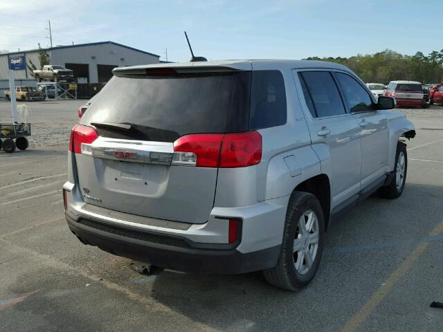 2GKALMEK7G6293060 - 2016 GMC TERRAIN SL SILVER photo 4