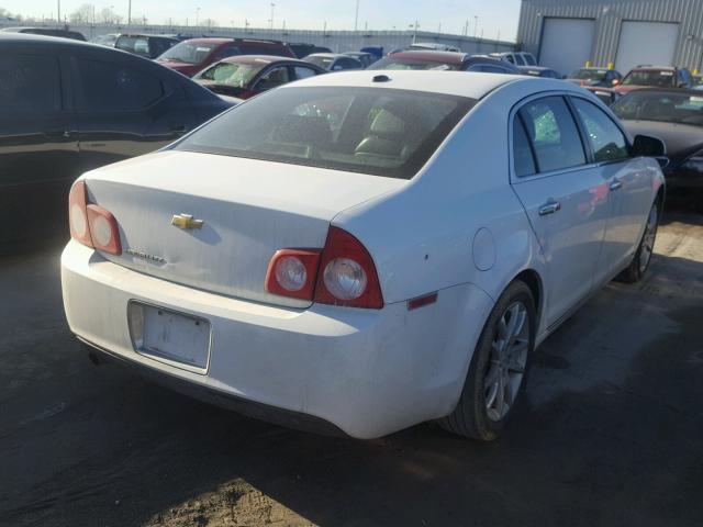 1G1ZE5EB6AF120389 - 2010 CHEVROLET MALIBU LTZ WHITE photo 4