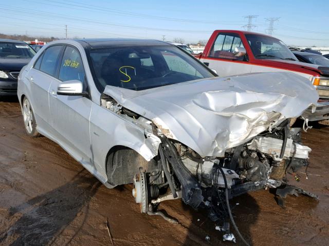 WDDHF8JB0CA628662 - 2012 MERCEDES-BENZ E 350 4MAT SILVER photo 1