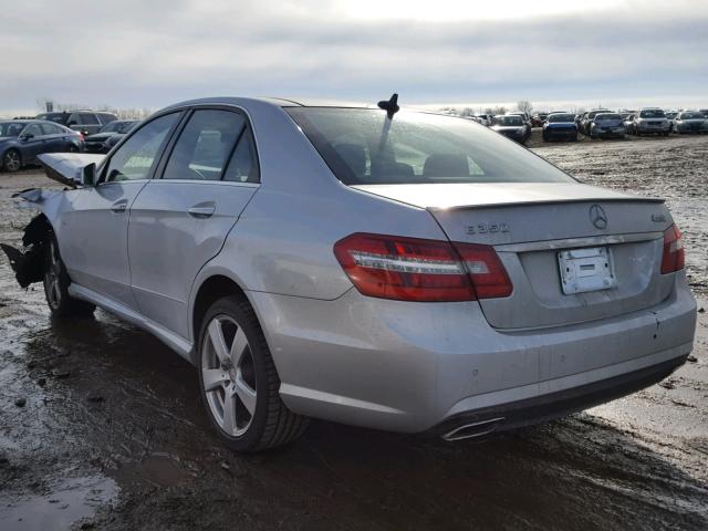 WDDHF8JB0CA628662 - 2012 MERCEDES-BENZ E 350 4MAT SILVER photo 3