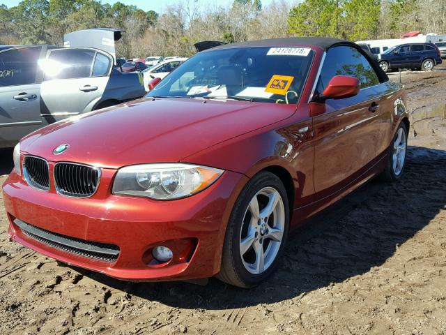 WBAUL7C51CVM82247 - 2012 BMW 128 I RED photo 2