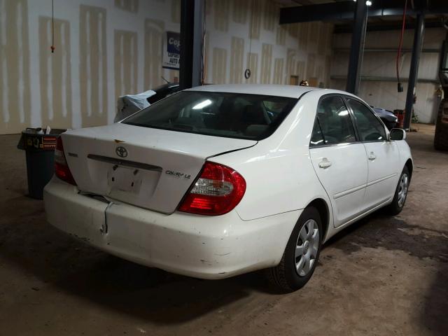 4T1BE32K83U221686 - 2003 TOYOTA CAMRY LE WHITE photo 4