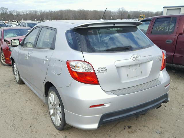 2T1GE40E29C003388 - 2009 TOYOTA COROLLA MA SILVER photo 3