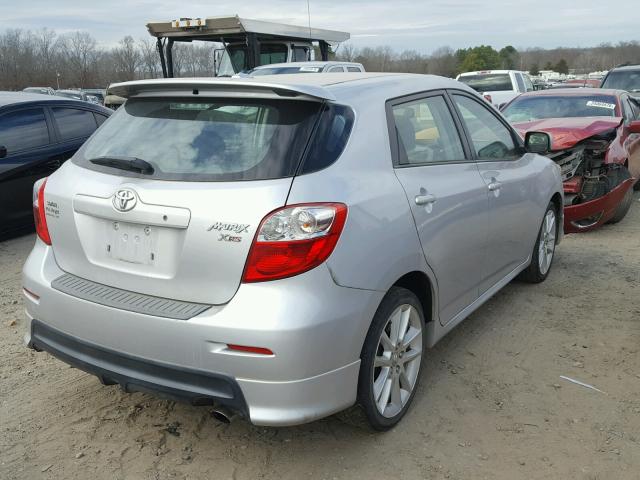 2T1GE40E29C003388 - 2009 TOYOTA COROLLA MA SILVER photo 4