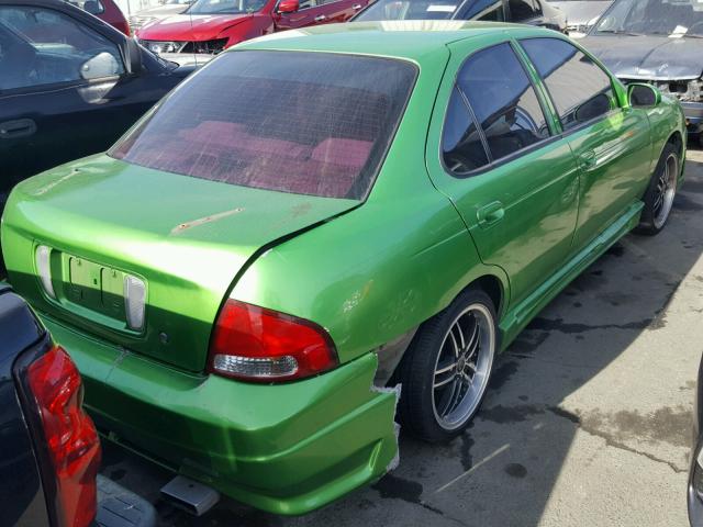 3N1CB51D71L455473 - 2001 NISSAN SENTRA XE GREEN photo 4