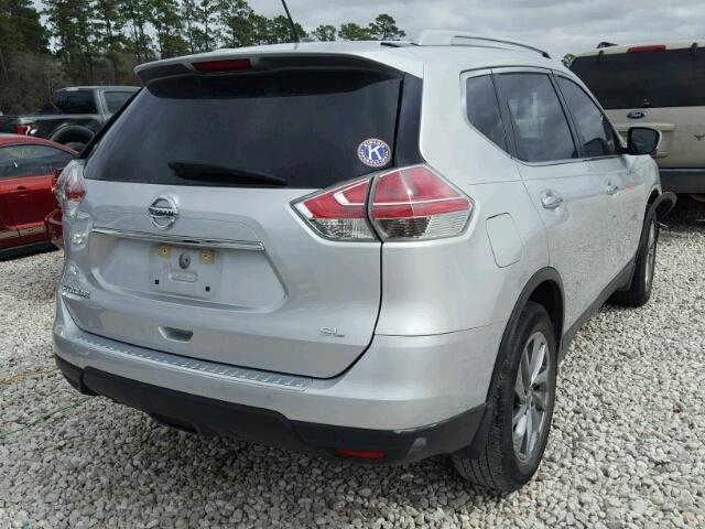 5N1AT2MT0FC790222 - 2015 NISSAN ROGUE S SILVER photo 4