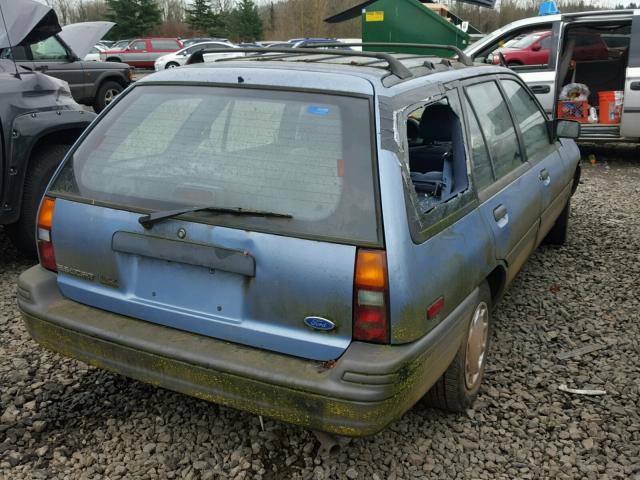 3FAPP15J4NR147002 - 1992 FORD ESCORT LX BLUE photo 4