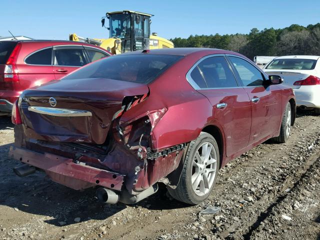 1N4AA5AP5AC836984 - 2010 NISSAN MAXIMA S RED photo 4