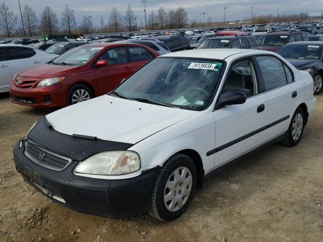 1HGEJ6673XL055952 - 1999 HONDA CIVIC LX WHITE photo 2