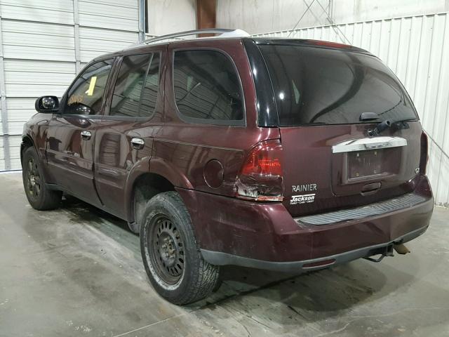 5GADT13S062331395 - 2006 BUICK RAINIER CX MAROON photo 3