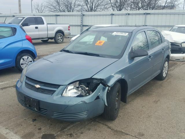 1G1AS58H997225567 - 2009 CHEVROLET COBALT LS BLUE photo 2