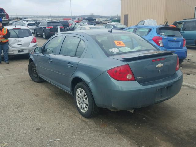 1G1AS58H997225567 - 2009 CHEVROLET COBALT LS BLUE photo 3