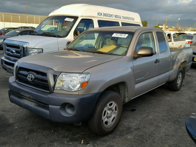 5TETX22N57Z338808 - 2007 TOYOTA TACOMA ACC BEIGE photo 2