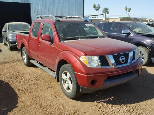 1N6AD07U26C470214 - 2006 NISSAN FRONTIER C RED photo 1