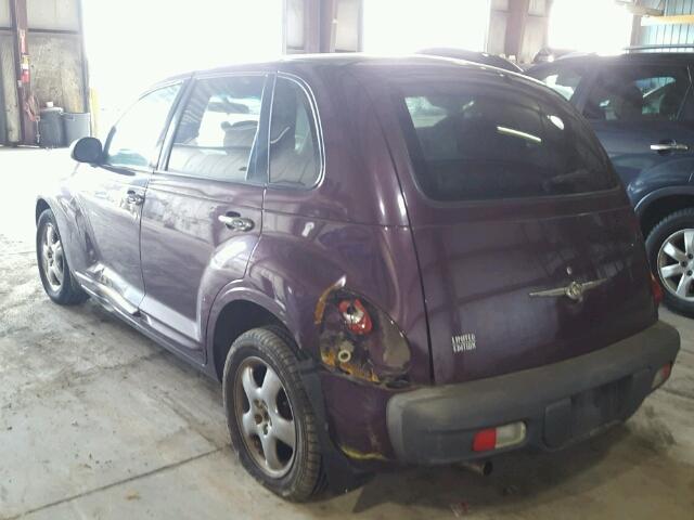 3C8FY4BB31T500682 - 2001 CHRYSLER PT CRUISER PURPLE photo 3