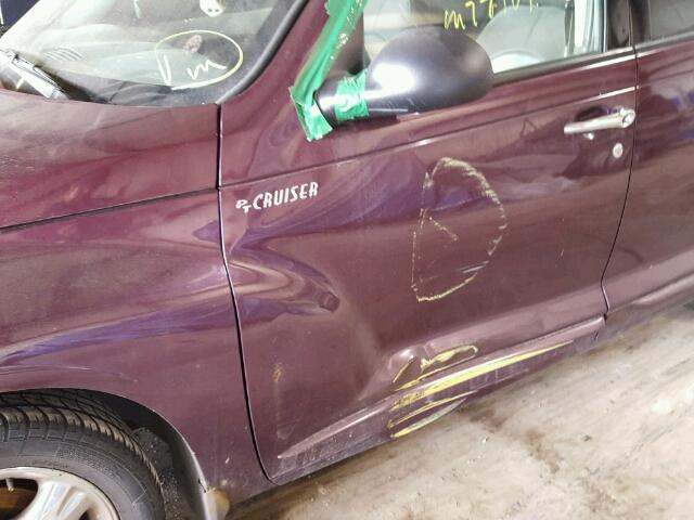 3C8FY4BB31T500682 - 2001 CHRYSLER PT CRUISER PURPLE photo 9