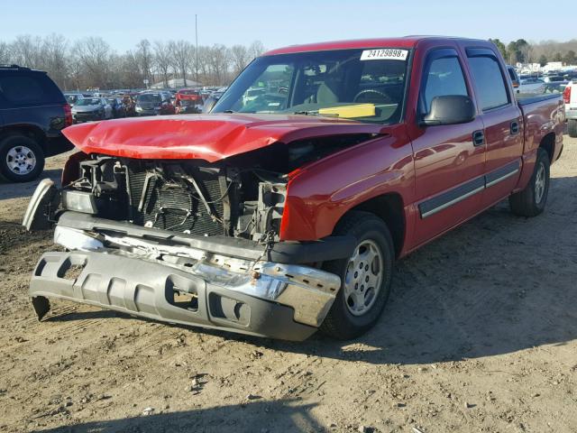 2GCEC13T941328181 - 2004 CHEVROLET SILVERADO RED photo 2