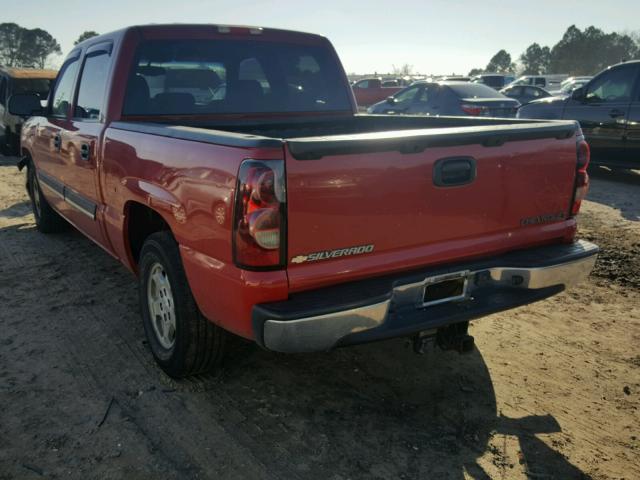 2GCEC13T941328181 - 2004 CHEVROLET SILVERADO RED photo 3