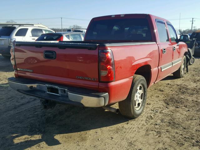 2GCEC13T941328181 - 2004 CHEVROLET SILVERADO RED photo 4