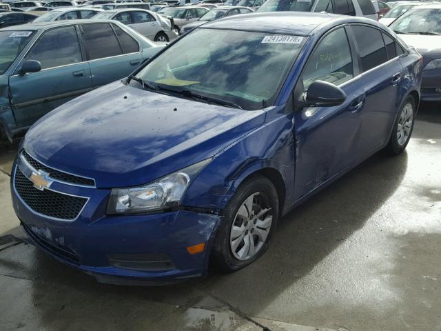 1G1PC5SH7C7408084 - 2012 CHEVROLET CRUZE LS BLUE photo 2