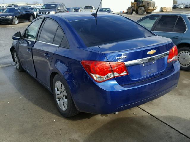 1G1PC5SH7C7408084 - 2012 CHEVROLET CRUZE LS BLUE photo 3