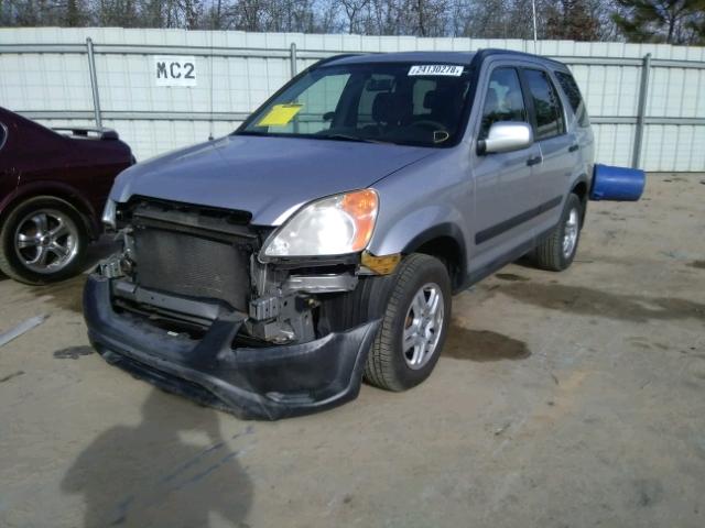 JHLRD78882C031466 - 2002 HONDA CR-V EX SILVER photo 2