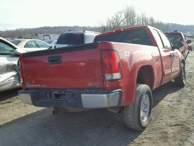 1GTSKVE32AZ184664 - 2010 GMC SIERRA K15 RED photo 4