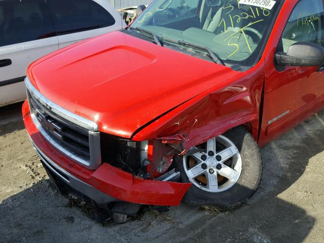 1GTSKVE32AZ184664 - 2010 GMC SIERRA K15 RED photo 9