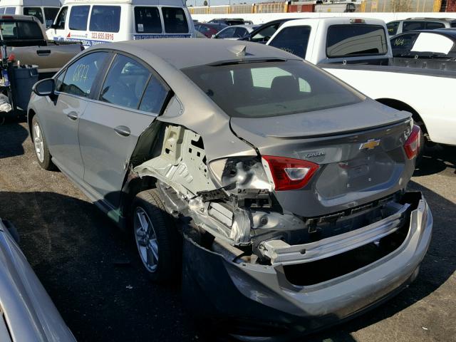 1G1BE5SM8H7180962 - 2017 CHEVROLET CRUZE LT SILVER photo 3