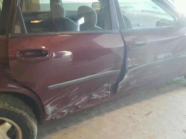 2G1WF52E719254612 - 2001 CHEVROLET IMPALA 勃艮第红 照片 9