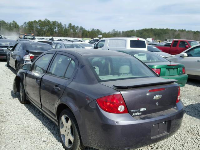 1G1AM55B967704481 - 2006 CHEVROLET COBALT SS PURPLE photo 3