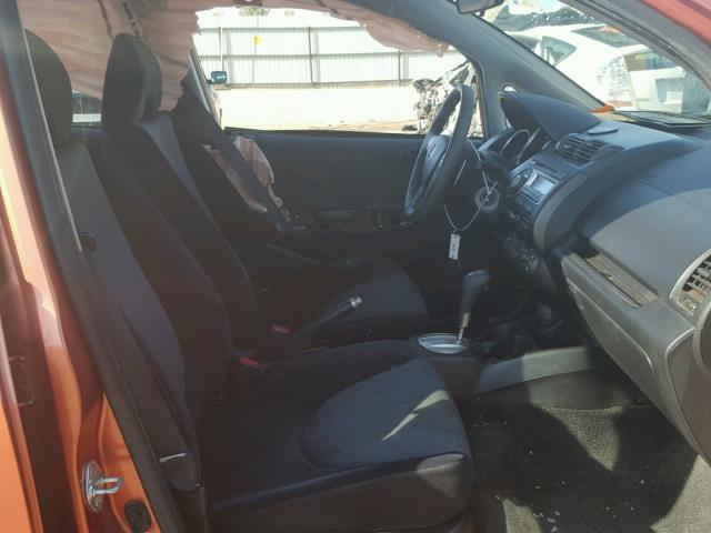 JHMGD38667S043820 - 2007 HONDA FIT S ნარინჯისფერი ფოტო 5
