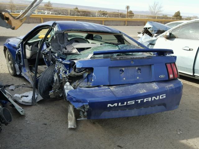 1FAFP40604F226680 - 2004 FORD MUSTANG BLUE photo 3