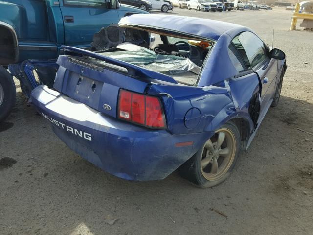 1FAFP40604F226680 - 2004 FORD MUSTANG BLUE photo 4