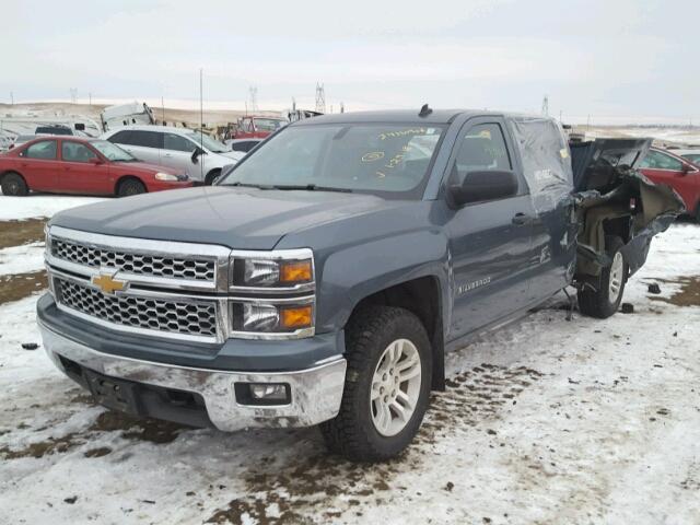 3GCUKREC9EG415551 - 2014 CHEVROLET SILVERADO GRAY photo 2