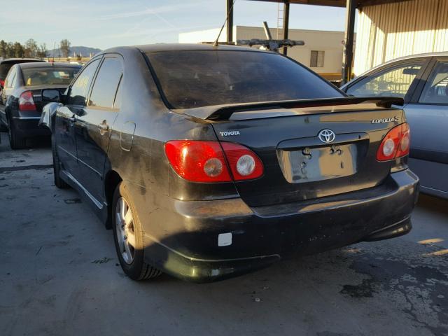 1NXBR32EX6Z640688 - 2006 TOYOTA COROLLA CE BLACK photo 3