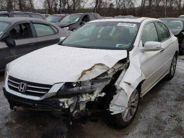 1HGCR2F88EA085930 - 2014 HONDA ACCORD EXL WHITE photo 2