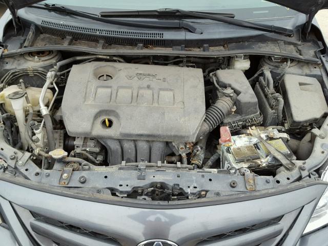 2T1BU4EE8CC781028 - 2012 TOYOTA COROLLA BA GRAY photo 7