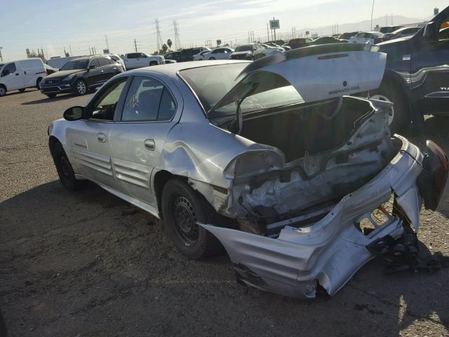 1G2NF52F02C132782 - 2002 PONTIAC GRAND AM S SILVER photo 3