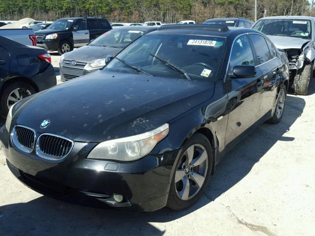 WBANA53585B864388 - 2005 BMW 525 I BLACK photo 2